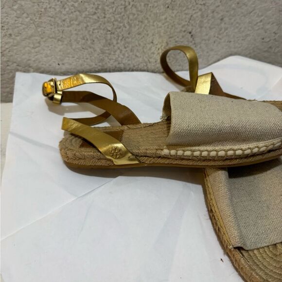 Tory Burch Stretch-Canvas Espadrille Sandal - Picture 2 of 11